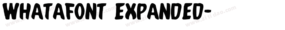 Whatafont Expanded字体转换